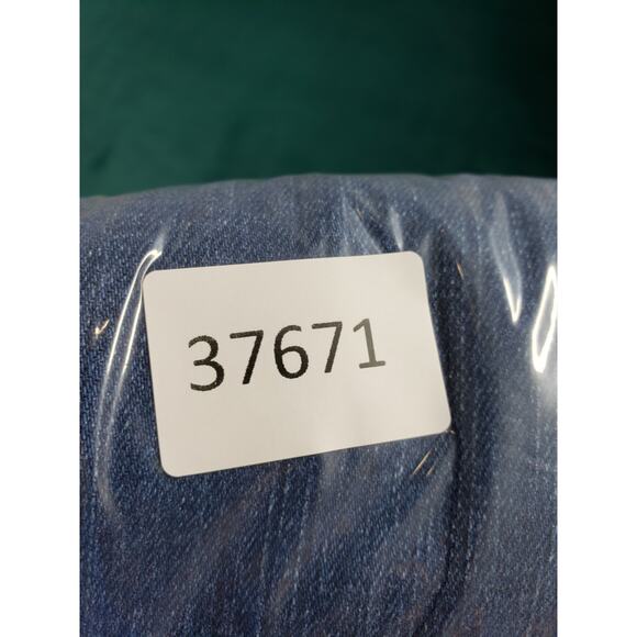 Guess Jeans Size 30 Womens Blue Pants Stretch Denim Mid Rise Fray Hem Cropped - Picture 13 of 13